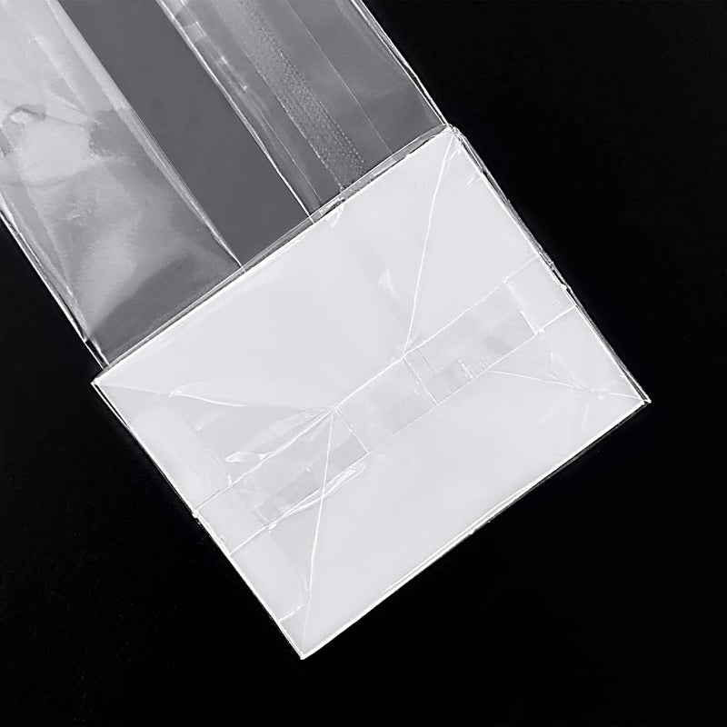 Morepack Gusseted Cellophane Bags,Flat Bottom Cellophane Bags with Paper Insert 50Pcs 2x1.5x5 Inches Biscotti Bag (Mini Size) - Image 3